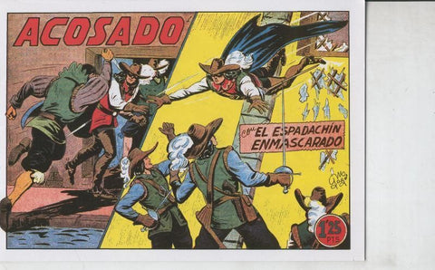 El Espadachin Enmascarado facsimil numero 030: Acosado