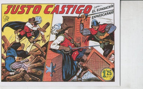 El Espadachin Enmascarado facsimil numero 032: Justo castigo