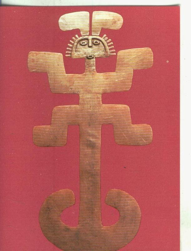 Postal 000812: Arte Precolombino: Pectoral de Tolima en Colombia