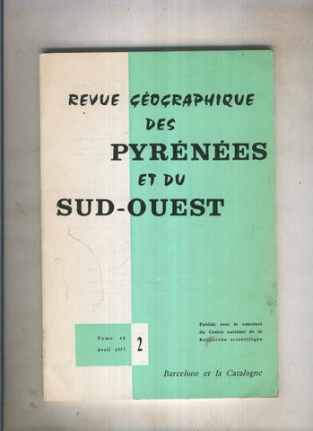 Revue Geographique des Pyrenees et du sud-ouest. Tomo 2