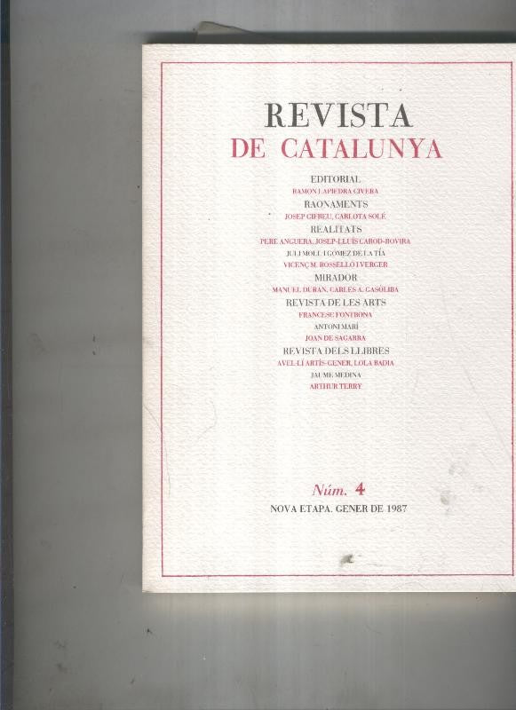 Revista de catalunya numero 004