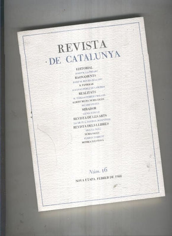 Revista de catalunya numero 016