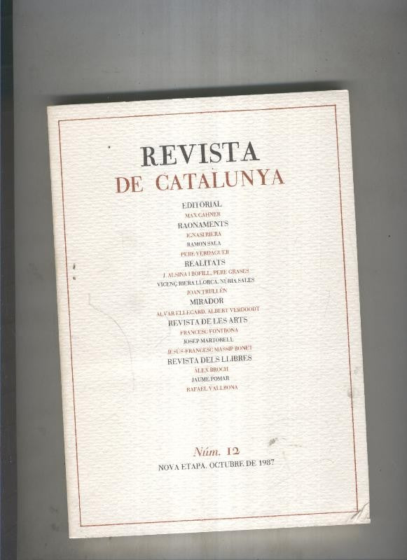 Revista de catalunya numero 012