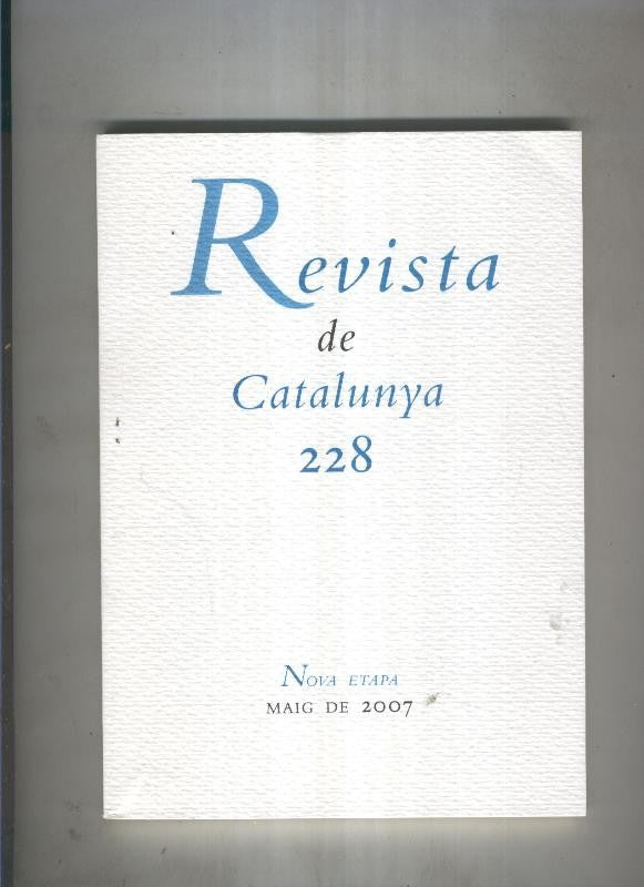 Revista de catalunya numero 228