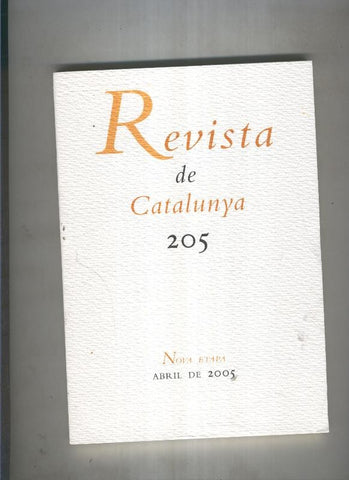Revista de catalunya numero 205
