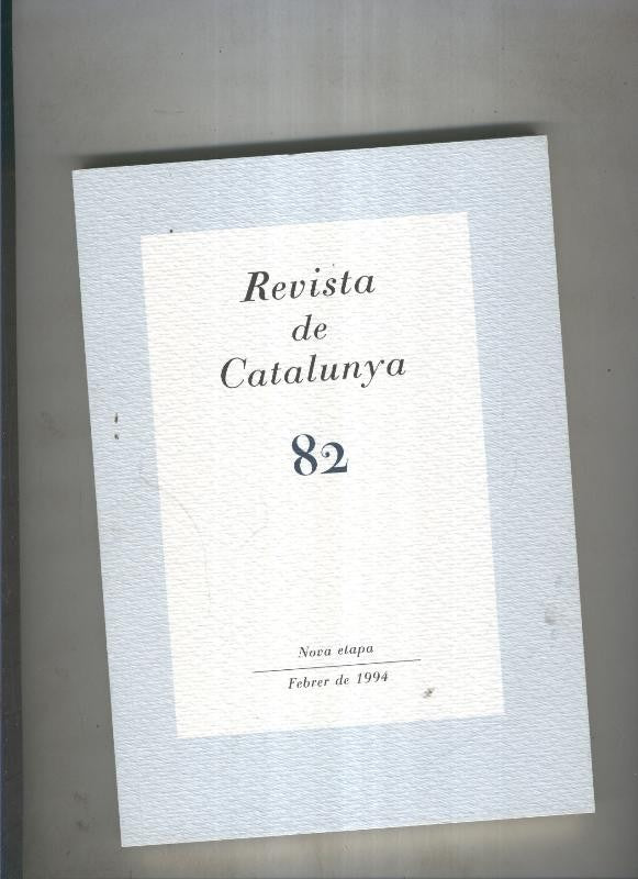 Revista de catalunya numero 082