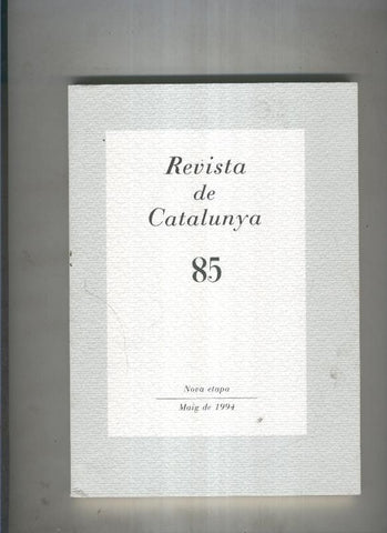 Revista de catalunya numero 085