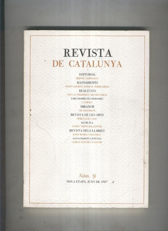 Revista de catalunya numero 009