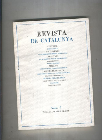 Revista de catalunya numero 007