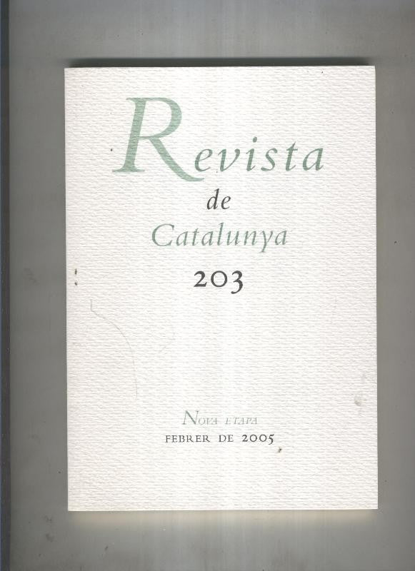 Revista de catalunya numero 203