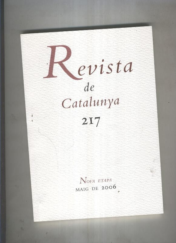 Revista de catalunya numero 217