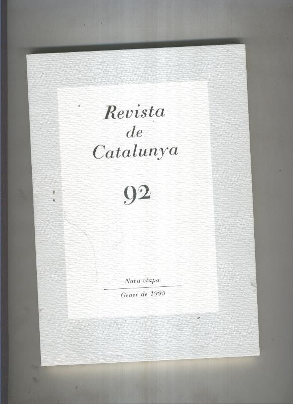 Revista de catalunya numero 92