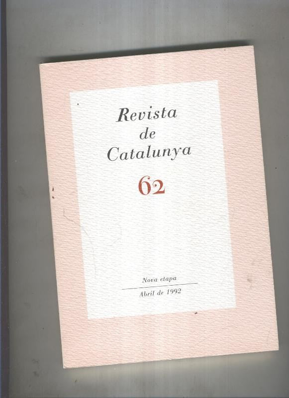 Revista de catalunya numero 62