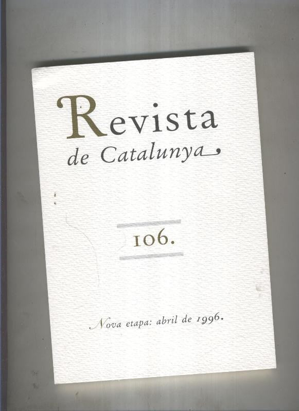 Revista de catalunya numero 106