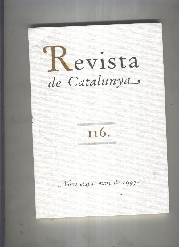 Revista de catalunya numero 116