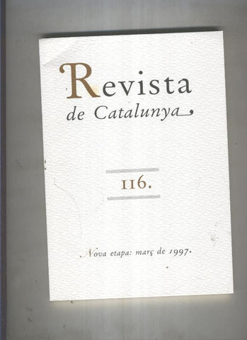 Revista de catalunya numero 116