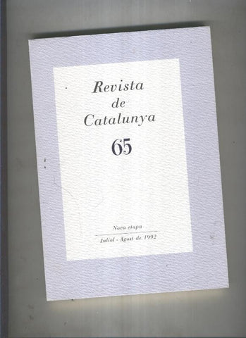 Revista de catalunya numero 65