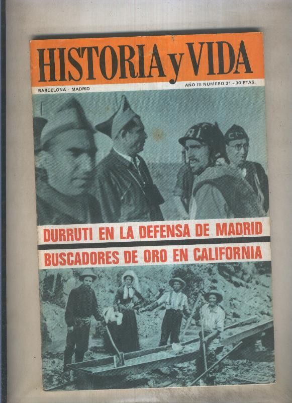 Historia y Vida numero 031 (numerado 3 en trasera)