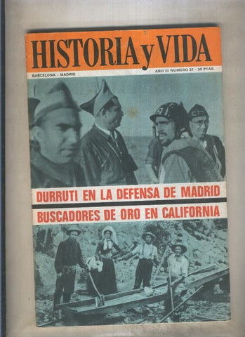 Historia y Vida numero 031 (numerado 3 en trasera)