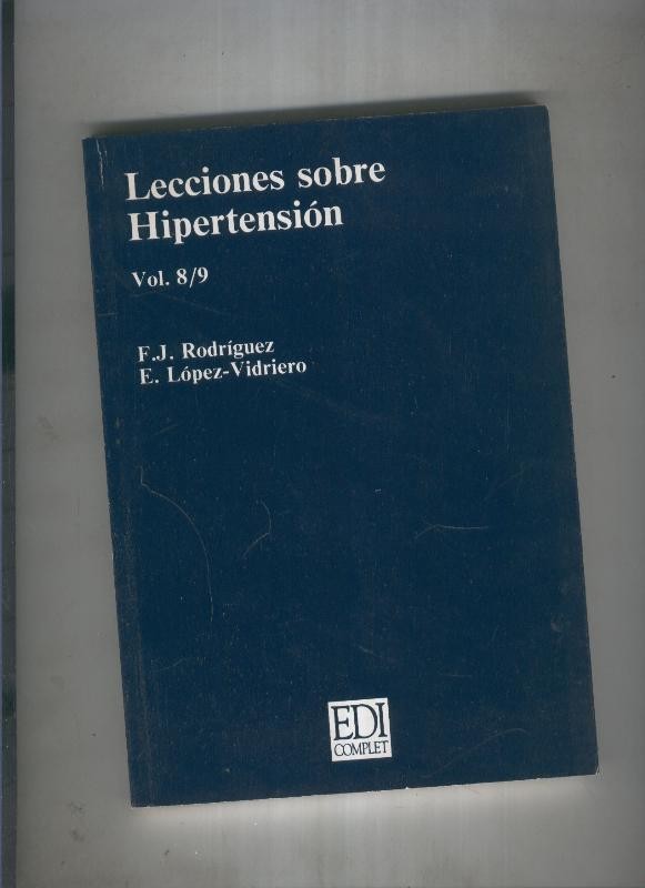 Lecciones sobre hipertension volumen 8/9