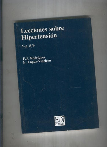 Lecciones sobre hipertension volumen 8/9