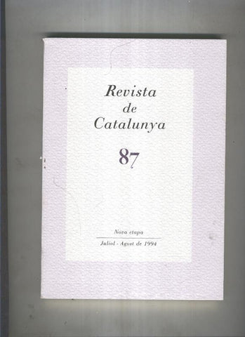 Revista de catalunya numero 087
