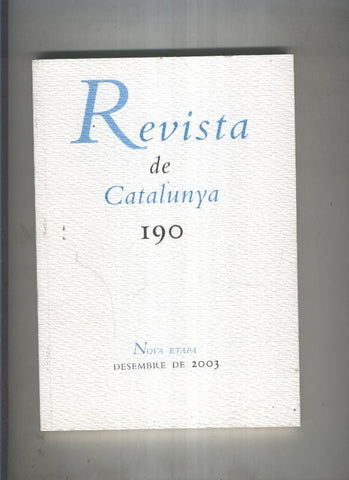 Revista de catalunya numero 190