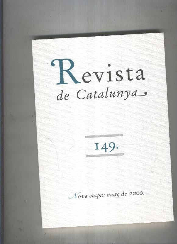 Revista de catalunya numero 149