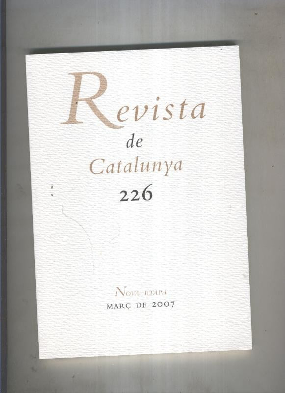 Revista de catalunya numero 226