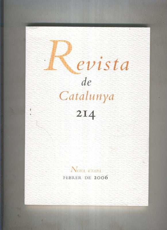 Revista de catalunya numero 214