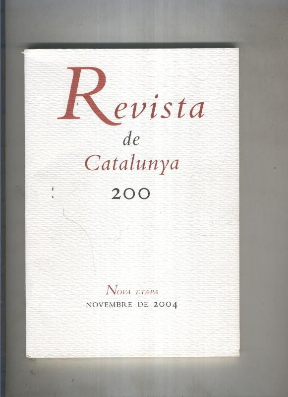 Revista de catalunya numero 200
