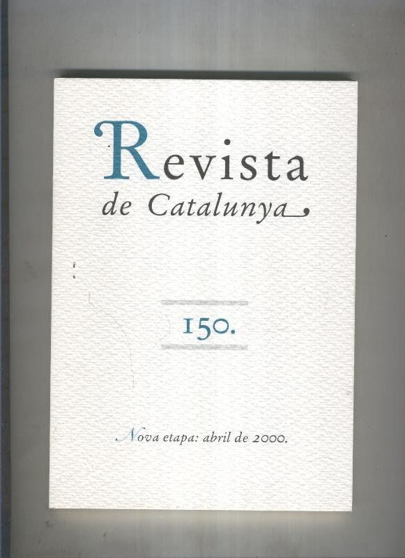 Revista de catalunya numero 150