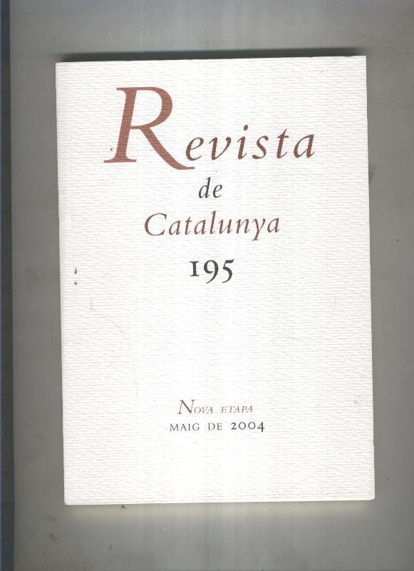 Revista de catalunya numero 195
