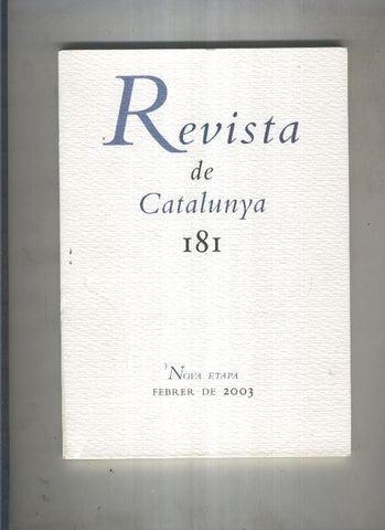 Revista de catalunya numero 181