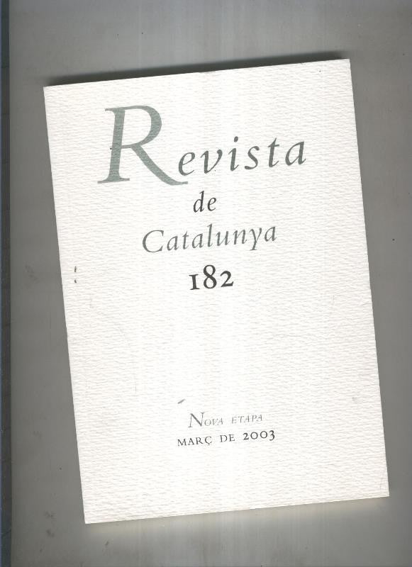 Revista de catalunya numero 182