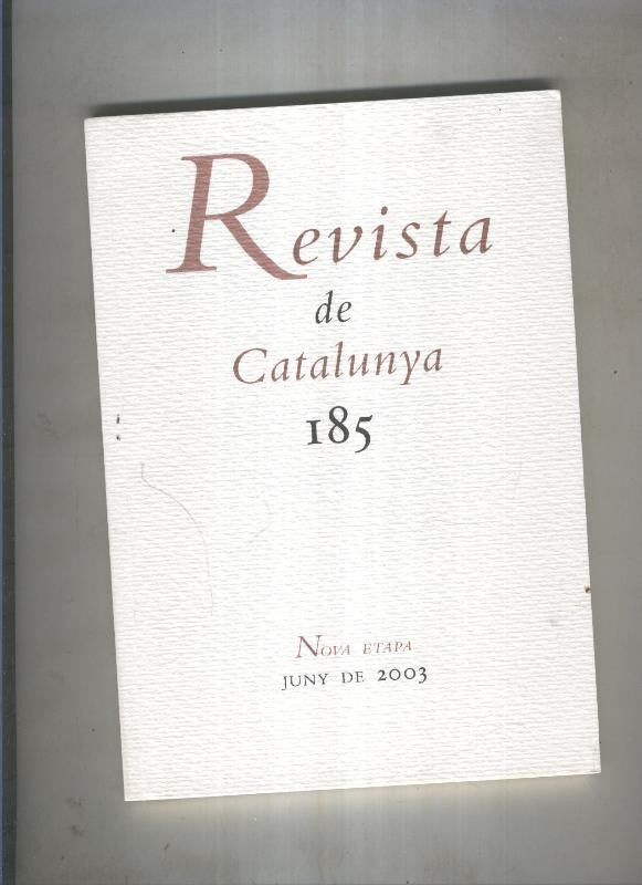 Revista de catalunya numero 185