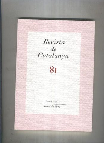 Revista de catalunya numero 081