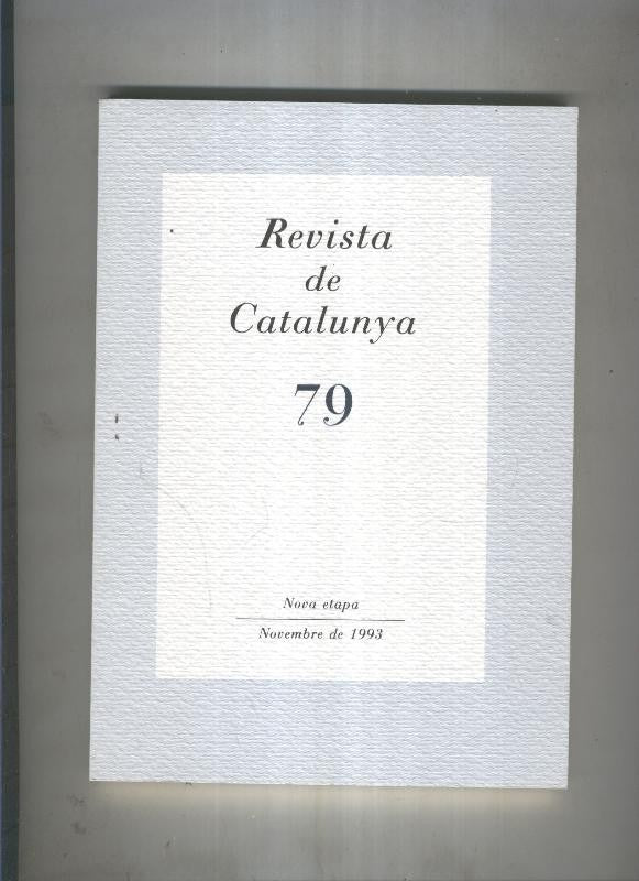 Revista de catalunya numero 079