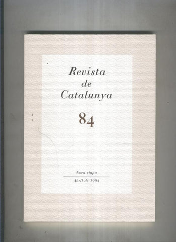 Revista de catalunya numero 084