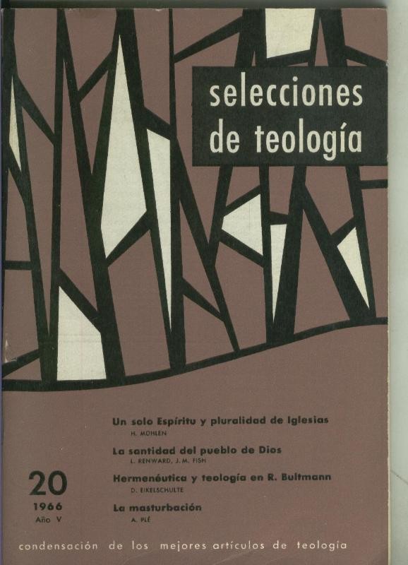 Selecciones de Teologia numero 20