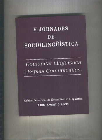 V Jornades de sociolinguistica