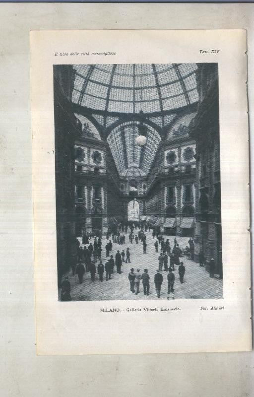 Lamina 14: Milano, galleria vitrorio emanuel