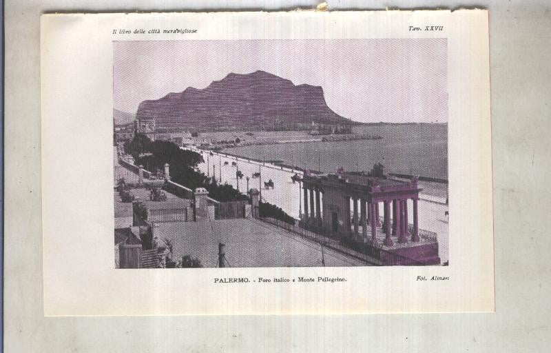 Lamina 27: Palermo: Foro italico a Monte Pellegrino