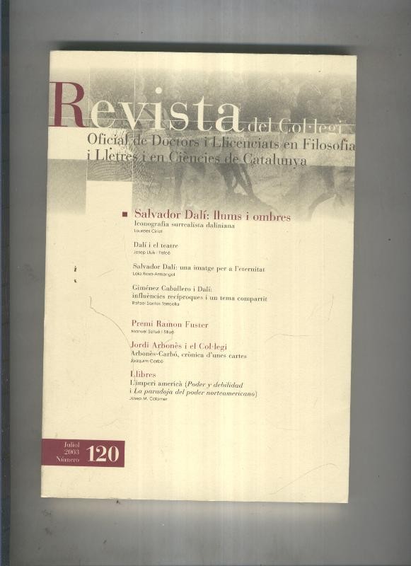 Revista del col·legi  Doctors i Llicenciats en Filosofia i Lletres  