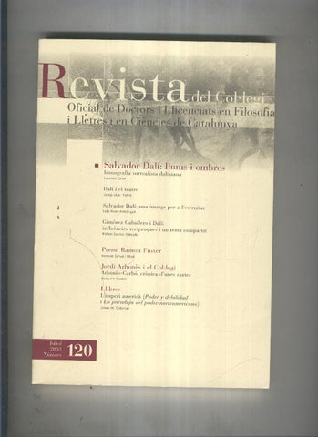 Revista del col·legi  Doctors i Llicenciats en Filosofia i Lletres  
