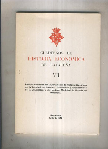 Cuadernos de historia economica de cataluña VII
