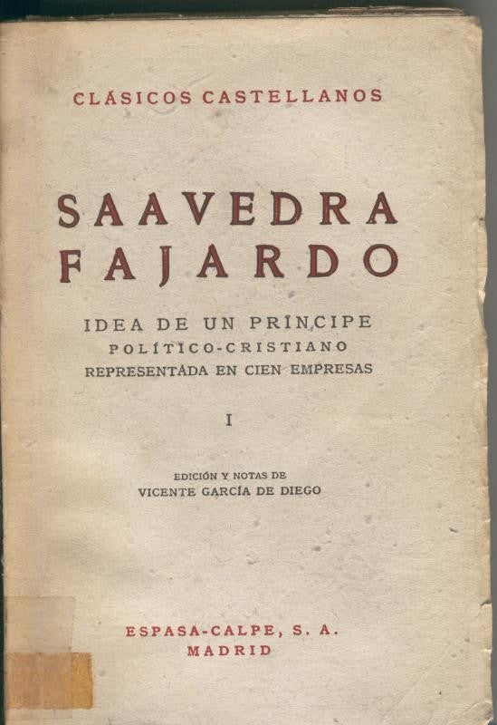 Idea de un principe politico-cristiano Tomo I