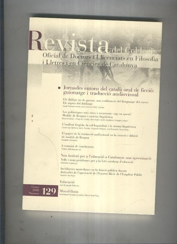 Revista del col·legi  Doctors i Llicenciats en Filosofia i Lletres i  