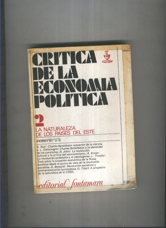 Critica de la Economia Politica, 2: La Naturaleza de los paises
