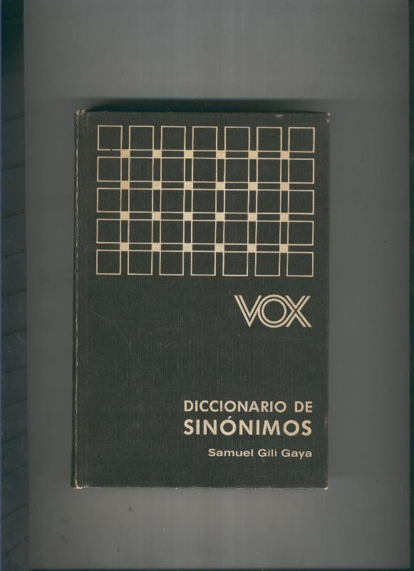 Vox: Diccionario de sinonimos